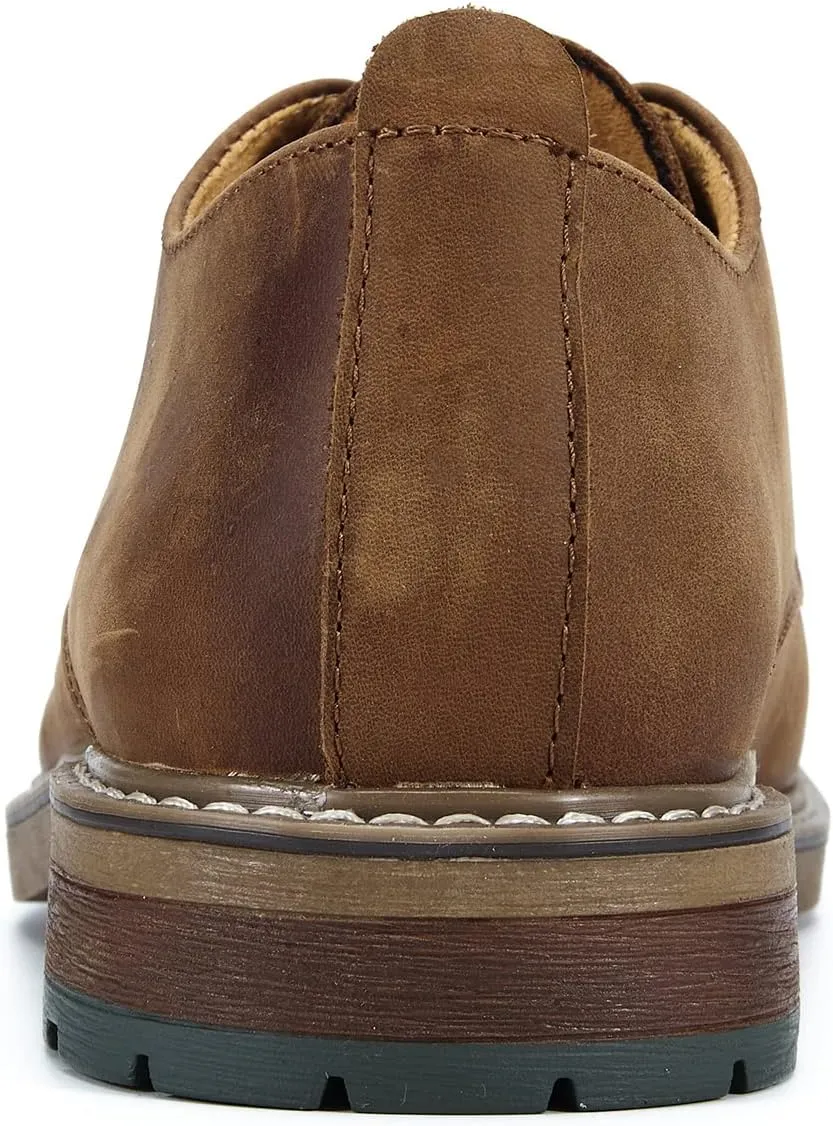 Mens Dress Shoes, Lace Up Plain Toe Leather Oxford
