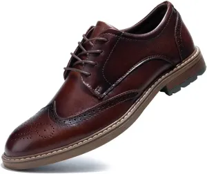 Mens Dress Shoes, Lace Up Plain Toe Leather Oxford