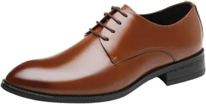 Mens Dress Shoes Leather Lace Up Business Casual Office Wedding Italian Style Fashion Shoes for Men Comfortable