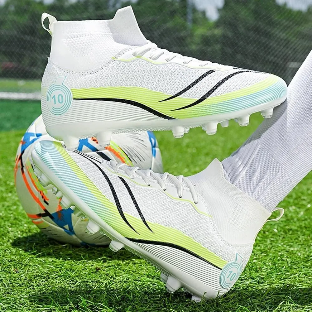 Men's Fashionable Football Shoes Breathable Wear-Resistant Anti Slip Long Nail Sports Training Boots