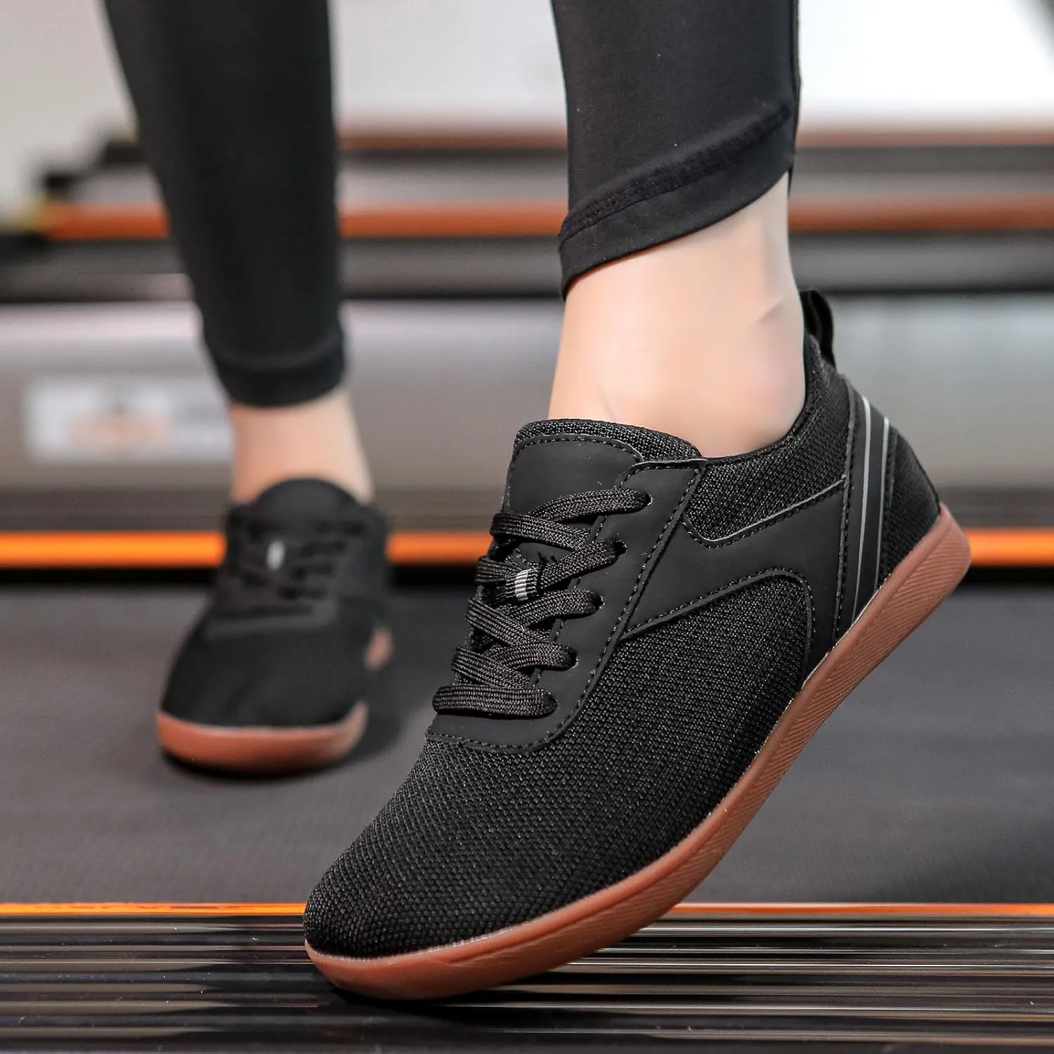 Men's Lace Up Memory Foam Sneakers Comfortable Breathable Stretch Canvas Slip on Sneaker Comfort Jogging Shoes