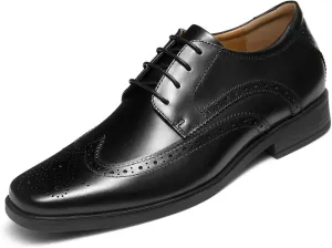 Mens Leather Oxford Shoes Formal Lace up Dress Shoes