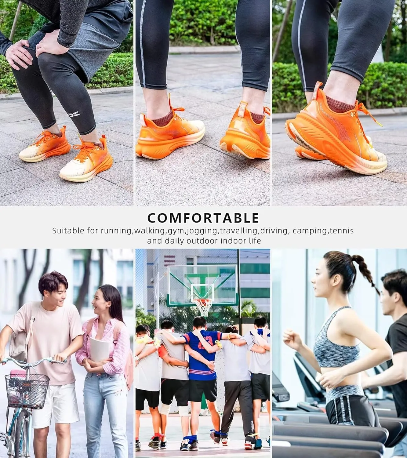 Men's Max Cushioned Walking Shoes with Air Cushion - Plantar Fasciitis Pain Relief