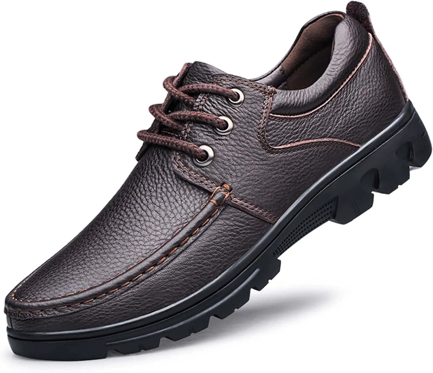 Men's Oxford Lace-up Dress Shoes Oversized Formal Modern Classic Business Casual Leather Shoes