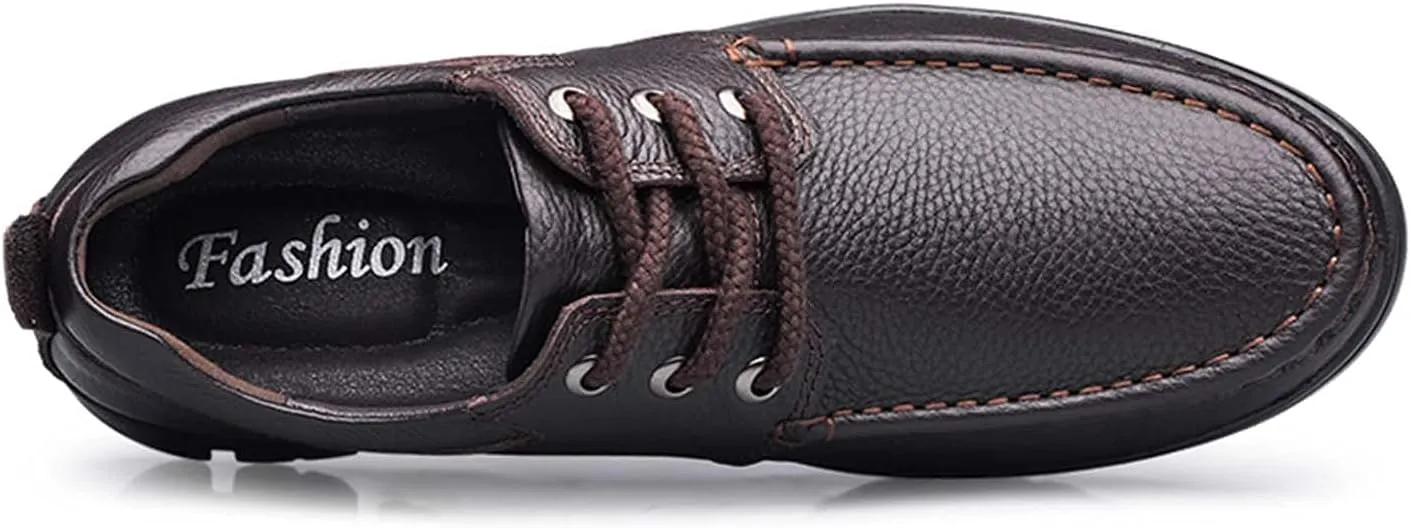 Men's Oxford Lace-up Dress Shoes Oversized Formal Modern Classic Business Casual Leather Shoes