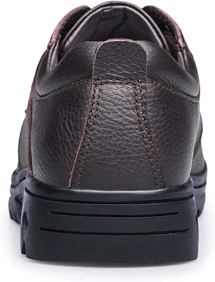 Men's Oxford Lace-up Dress Shoes Oversized Formal Modern Classic Business Casual Leather Shoes