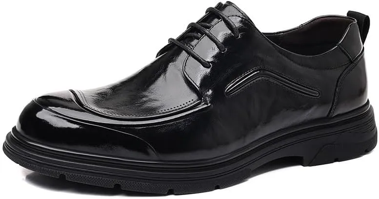 Men's Patent Leather Oxford Shoes Shiny Formal Men Dress Shoes Business Wedding Suit Tuxedo Shoes(10)