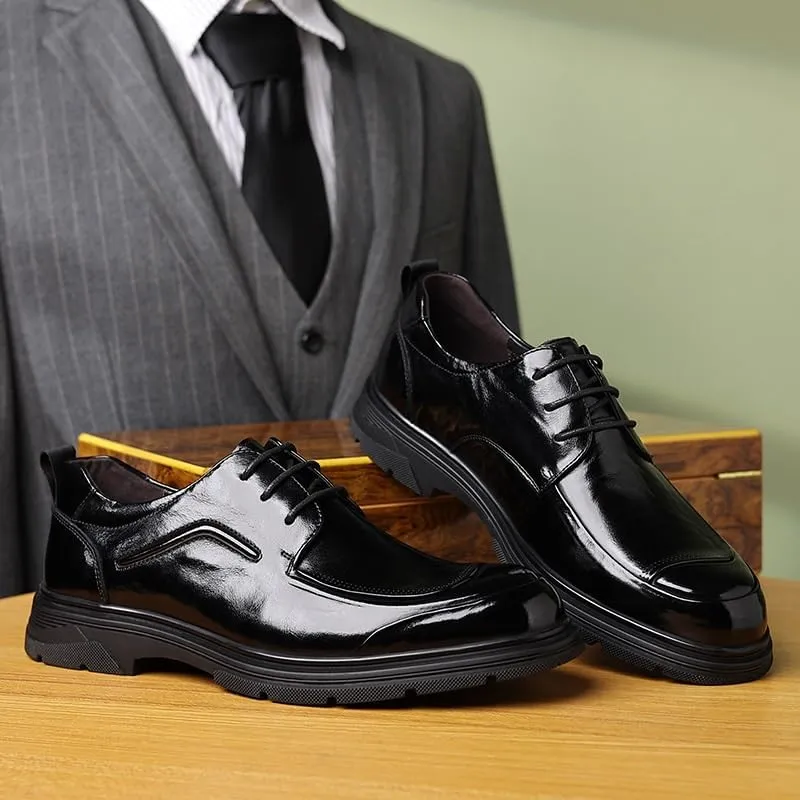 Men's Patent Leather Oxford Shoes Shiny Formal Men Dress Shoes Business Wedding Suit Tuxedo Shoes(10)