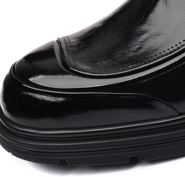 Men's Patent Leather Oxford Shoes Shiny Formal Men Dress Shoes Business Wedding Suit Tuxedo Shoes(10)