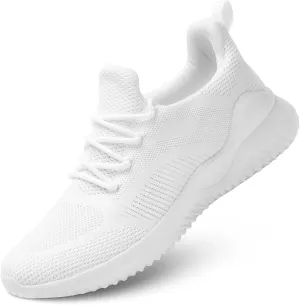Mens Running Shoes Slip on Walking Tennis Sneakers Lightweight Breathable Mesh Workout Casual Sports Shoes Soft Sole