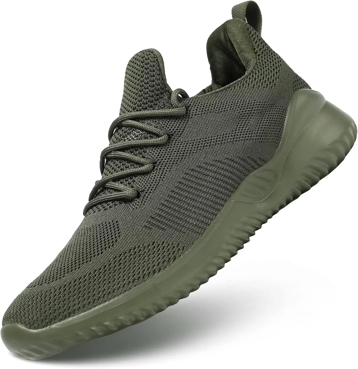 Mens Running Shoes Slip on Walking Tennis Sneakers Lightweight Breathable Mesh Workout Casual Sports Shoes Soft Sole