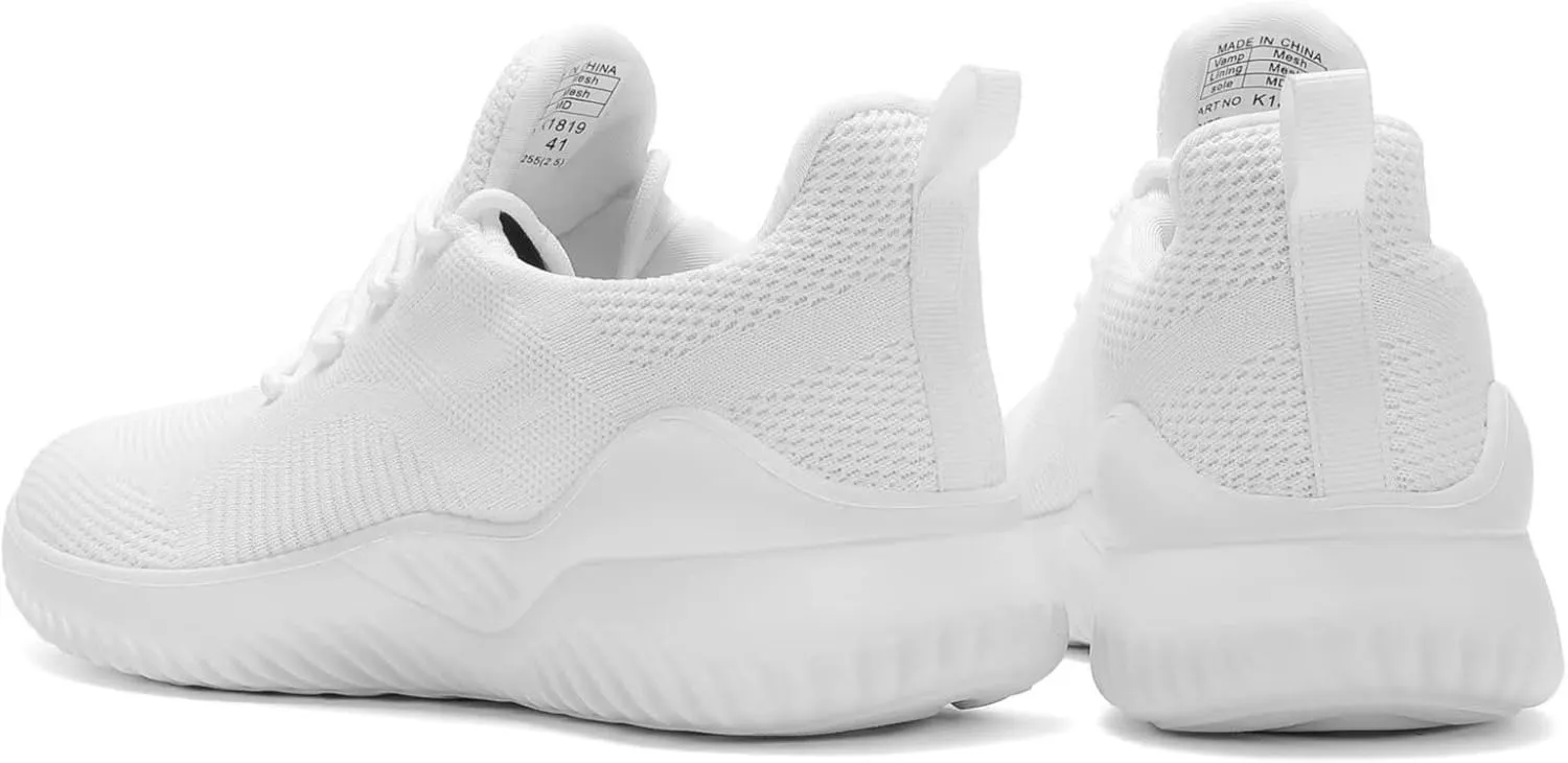 Mens Running Shoes Slip on Walking Tennis Sneakers Lightweight Breathable Mesh Workout Casual Sports Shoes Soft Sole