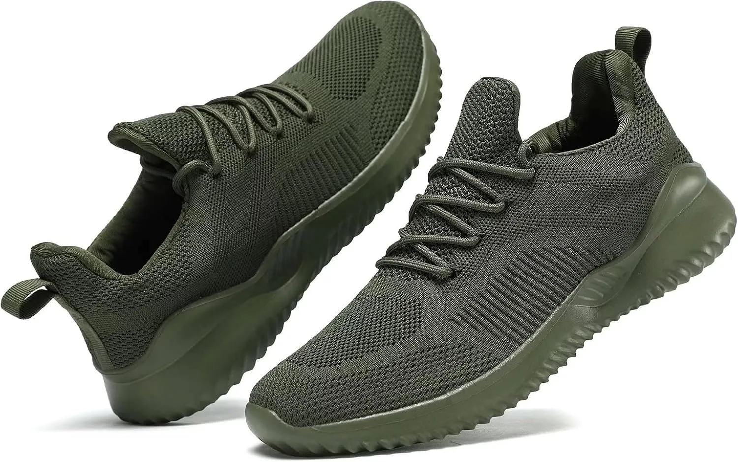 Mens Running Shoes Slip on Walking Tennis Sneakers Lightweight Breathable Mesh Workout Casual Sports Shoes Soft Sole