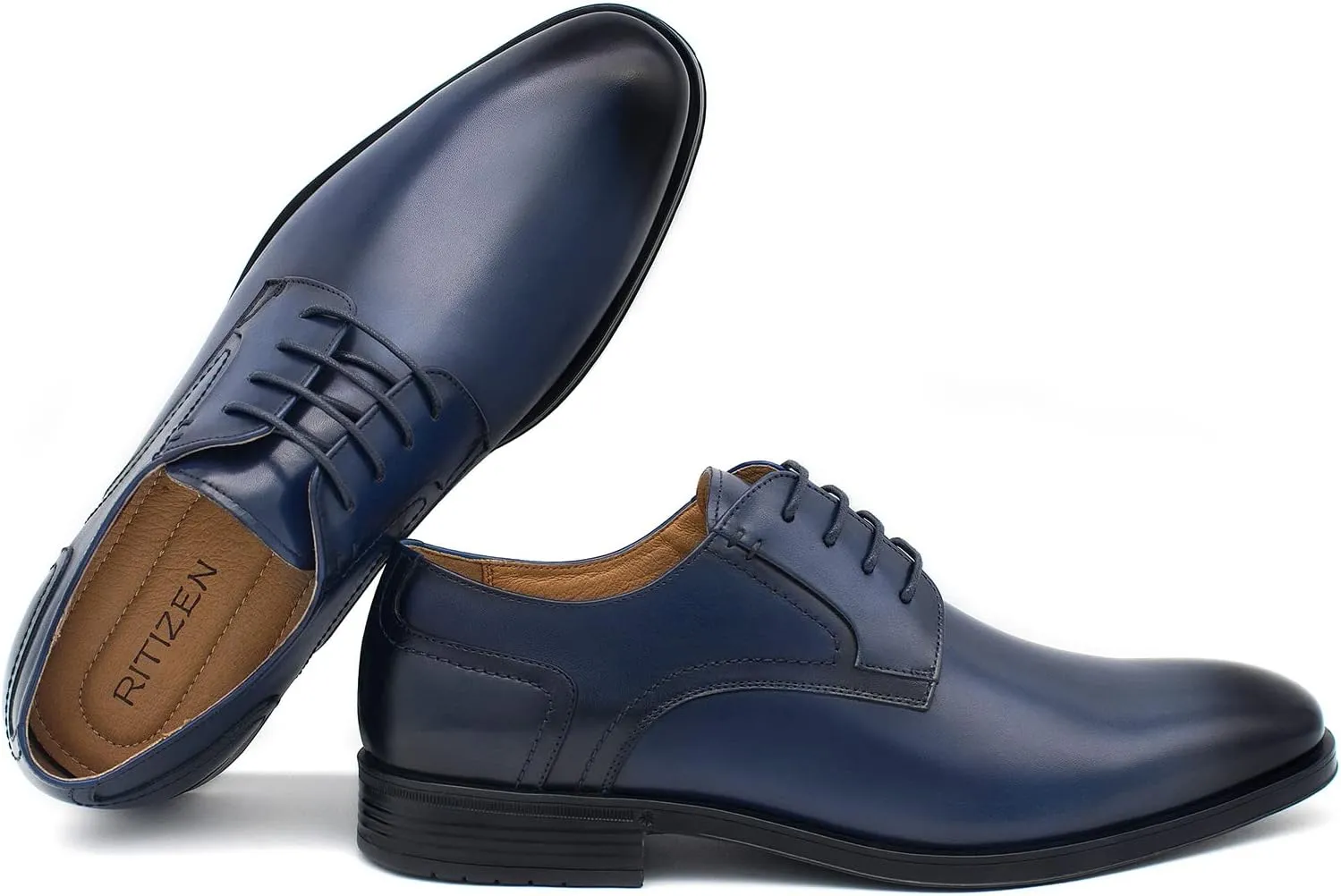 Men's Slip On Oxford Dress Shoes Embossing Design Classic Lace Up Formal Oxford Shoes Moda Italy Men's Prince Classic Modern Formal Oxford Wingtip Lace Up Dress Shoes for Business Wedding