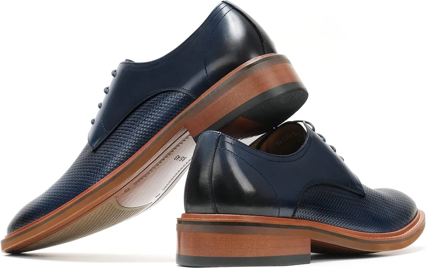 Men's Slip On Oxford Dress Shoes Embossing Design Classic Lace Up Formal Oxford Shoes Moda Italy Men's Prince Classic Modern Formal Oxford Wingtip Lace Up Dress Shoes for Business Wedding