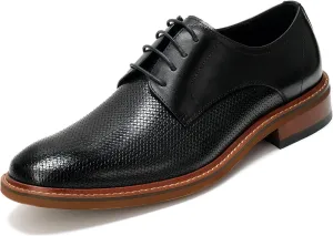 Men's Slip On Oxford Dress Shoes Embossing Design Classic Lace Up Formal Oxford Shoes Moda Italy Men's Prince Classic Modern Formal Oxford Wingtip Lace Up Dress Shoes for Business Wedding