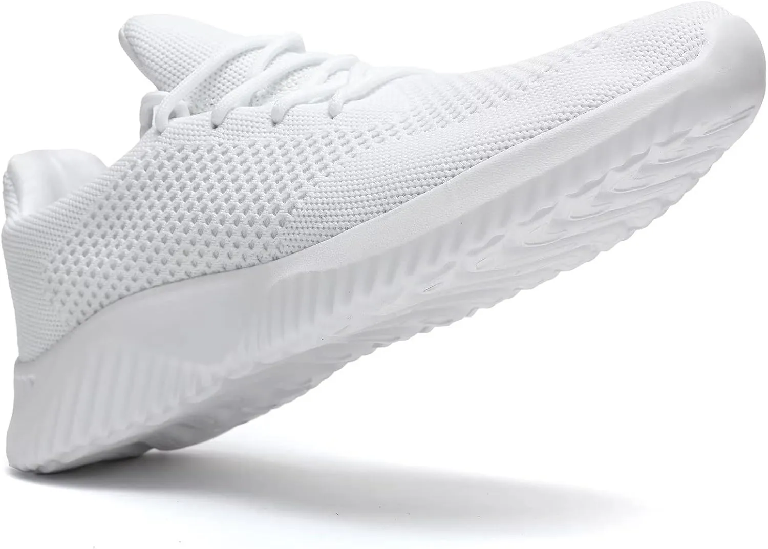 Mens Slip-on Tennis Shoes Walking Running Sneakers Lightweight Breathable Casual Soft Sole Mesh Work Gym Trainers