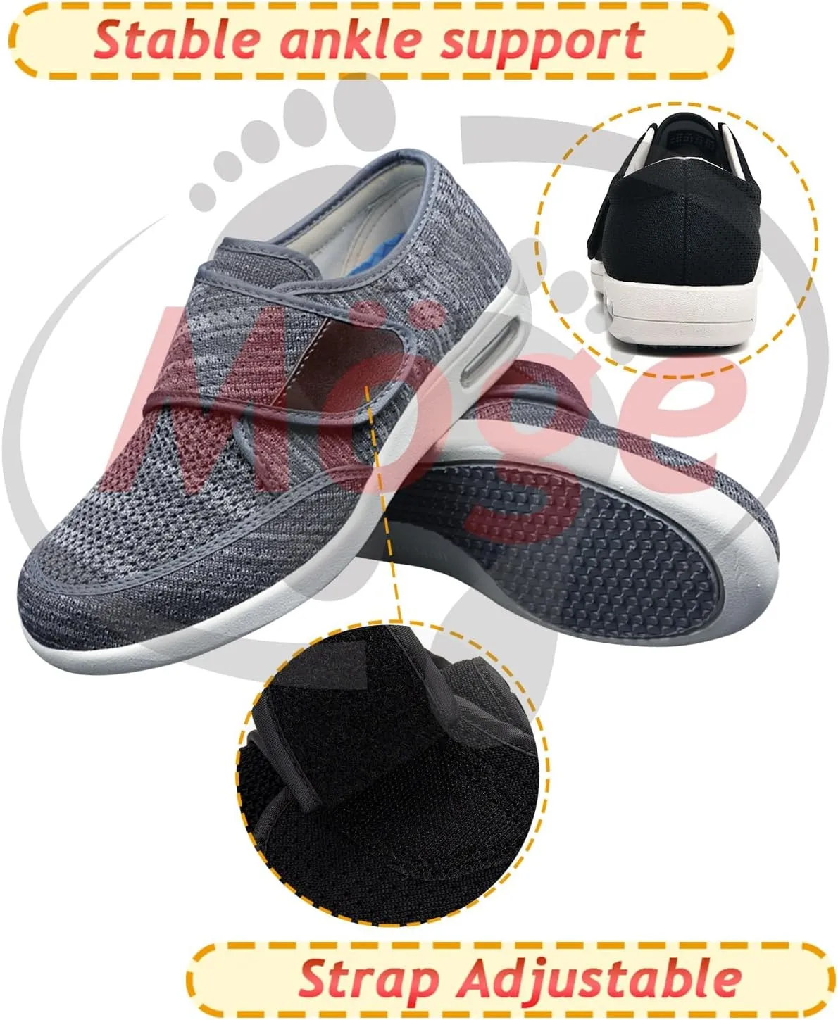 Men's Slip-On Trainers - Casual Fashion Walking Moccasins with Adjustable Closures for Comfort and Style