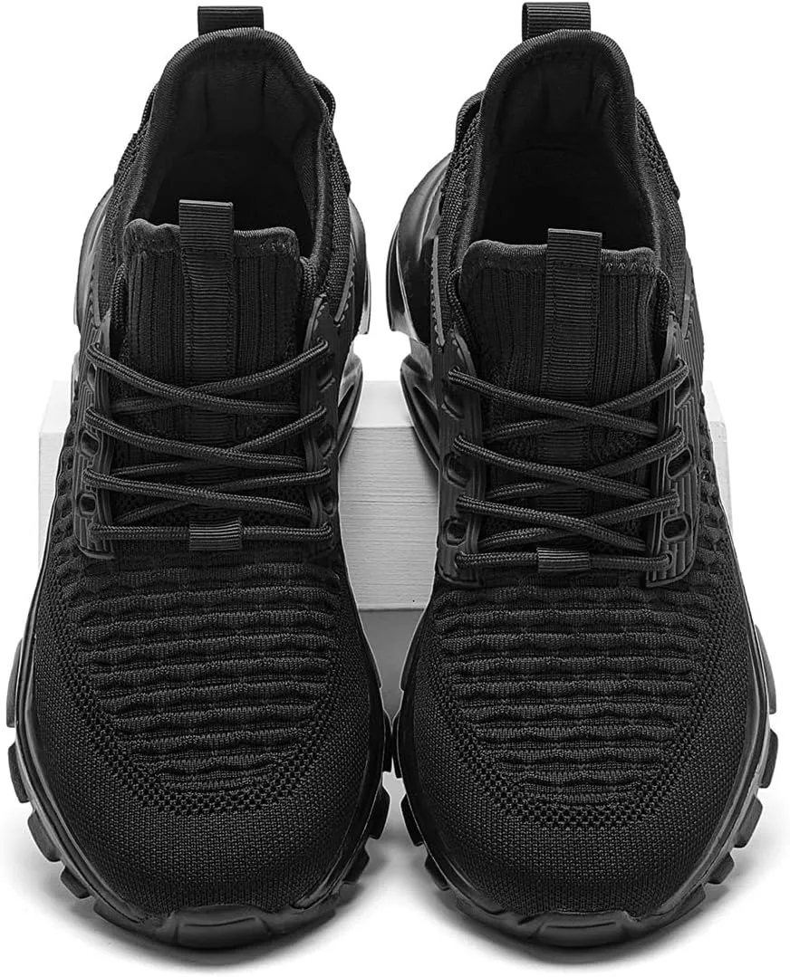 Men's Slip on Walking Shoes Tennis Running Sneakers Lightweight Breathable Casual Soft Sole Comfort Work Gym Trainers