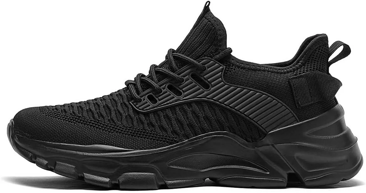 Men's Slip on Walking Shoes Tennis Running Sneakers Lightweight Breathable Casual Soft Sole Comfort Work Gym Trainers