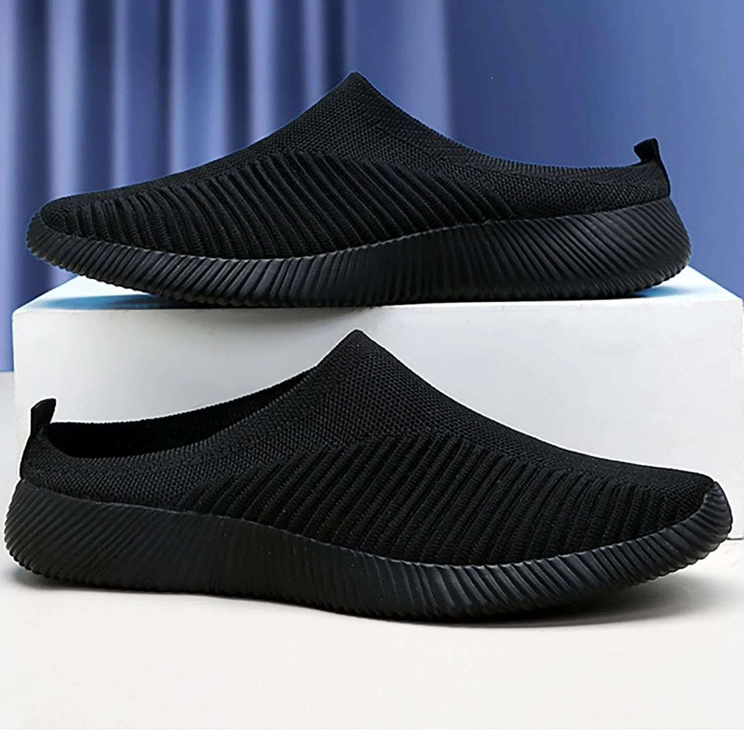 Mens Slippers with Arch Support Casual Mules Non Slip Work Shoes Women Casual Brown Casual Shoes Fashion Sneakers 2025 Slip On Tennis Shoe Trainers Shoe