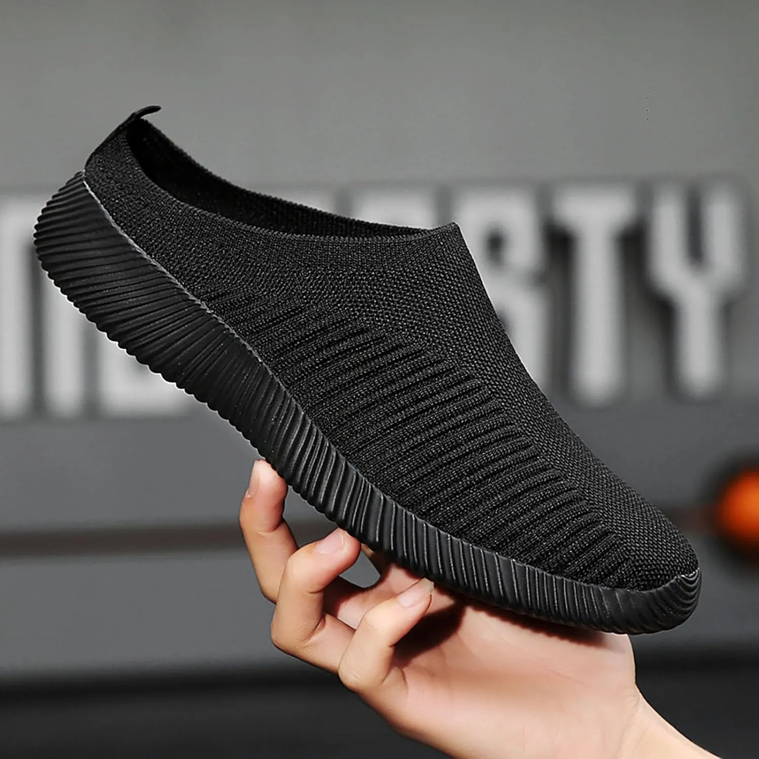 Mens Slippers with Arch Support Casual Mules Non Slip Work Shoes Women Casual Brown Casual Shoes Fashion Sneakers 2025 Slip On Tennis Shoe Trainers Shoe