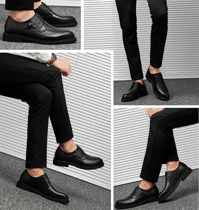 Men's Tuxedo Dress Shoes – Shiny Patent Leather Oxfords for Wedding & Formal
