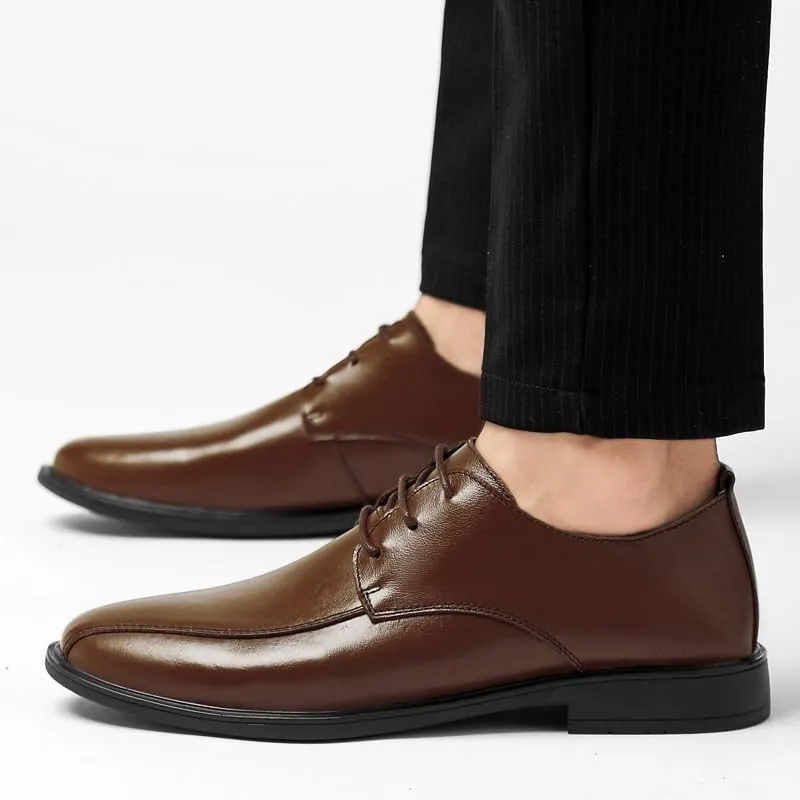 Men's Vintage Dress Shoes Business Lace-Up Wedding Oxford Shoes
