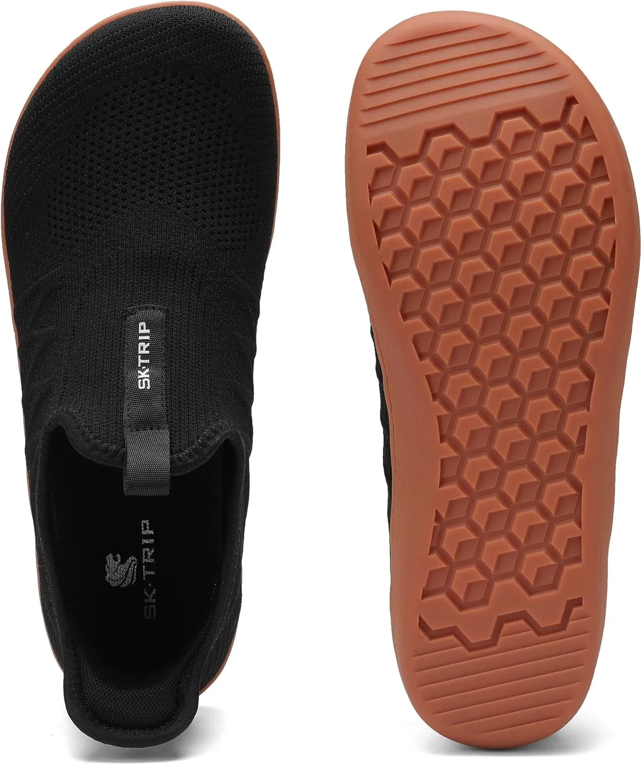 Men's Wide Slip On Minimalist Barefoot Walking Shoes Cross-Trainer Sneaker Lightweight Breathable Trail Running