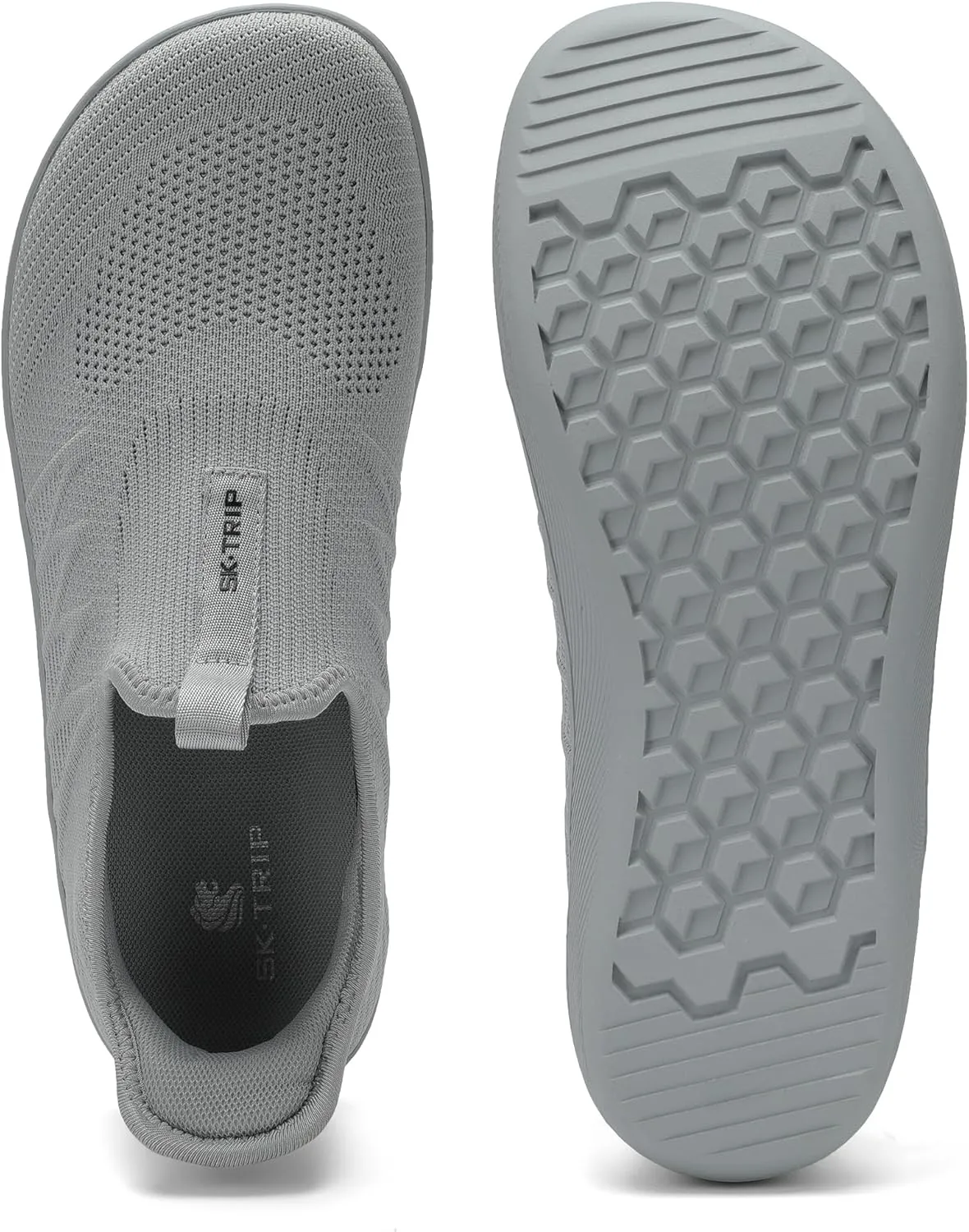 Men's Wide Slip On Minimalist Barefoot Walking Shoes Cross-Trainer Sneaker Lightweight Breathable Trail Running
