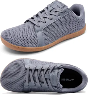 Men's Wide Walking Shoes Barefoot Sneakers Minimalist Running Shoes Zero Drop Sole Trainer Breathable Casual Athletic Shoe