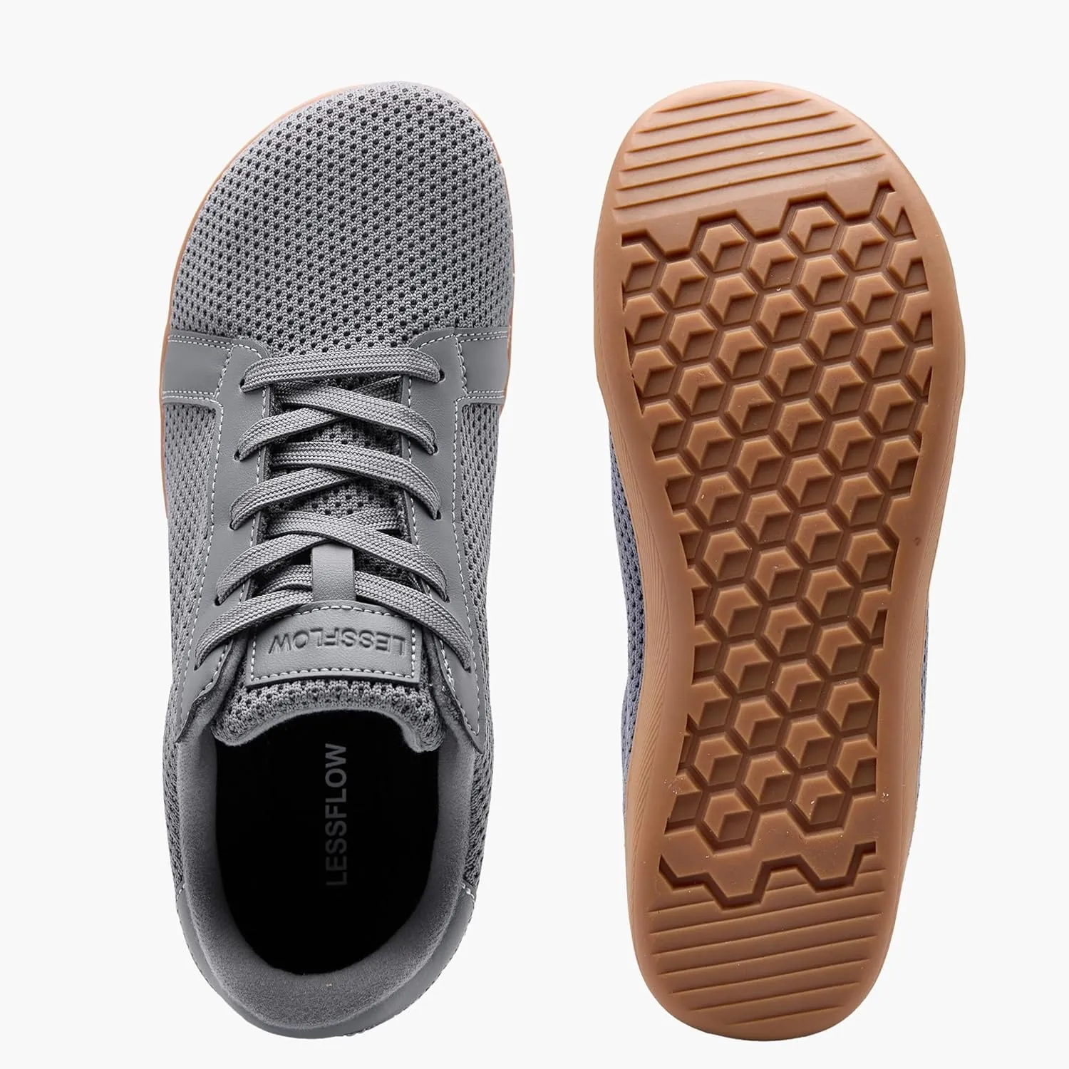 Men's Wide Walking Shoes Barefoot Sneakers Minimalist Running Shoes Zero Drop Sole Trainer Breathable Casual Athletic Shoe