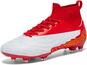 Men's Womens Turf Trainer Soccer Sport Flexible Athletic Lace Up Light Weight Outdoor Cleats Football Soccer Shoes