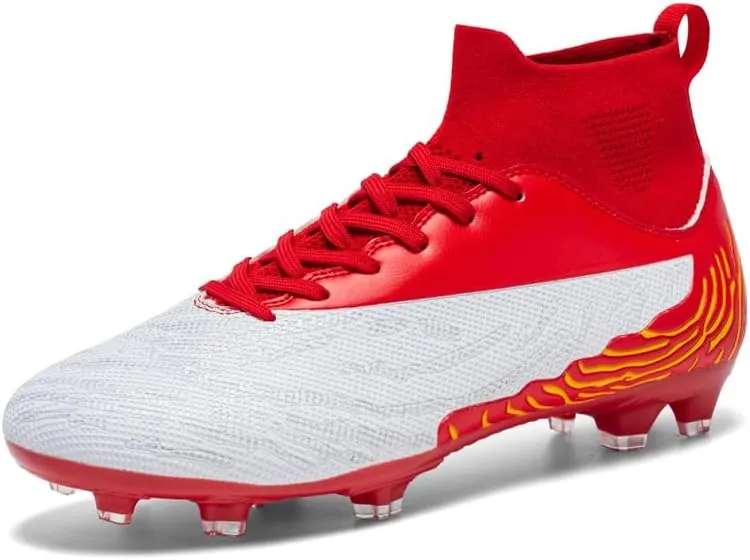 Men's Womens Turf Trainer Soccer Sport Flexible Athletic Lace Up Light Weight Outdoor Cleats Football Soccer Shoes