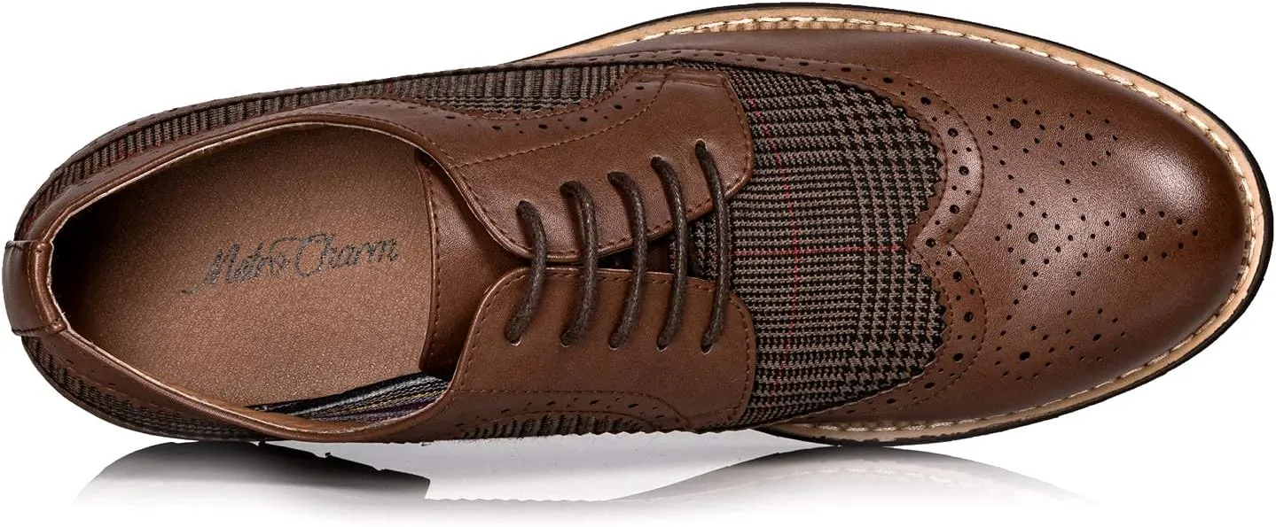 Metrocharm MC315 Men's Wing Tip Lace Up Oxford Shoe