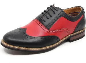 Metrocharm MC315 Men's Wing Tip Lace Up Oxford Shoe