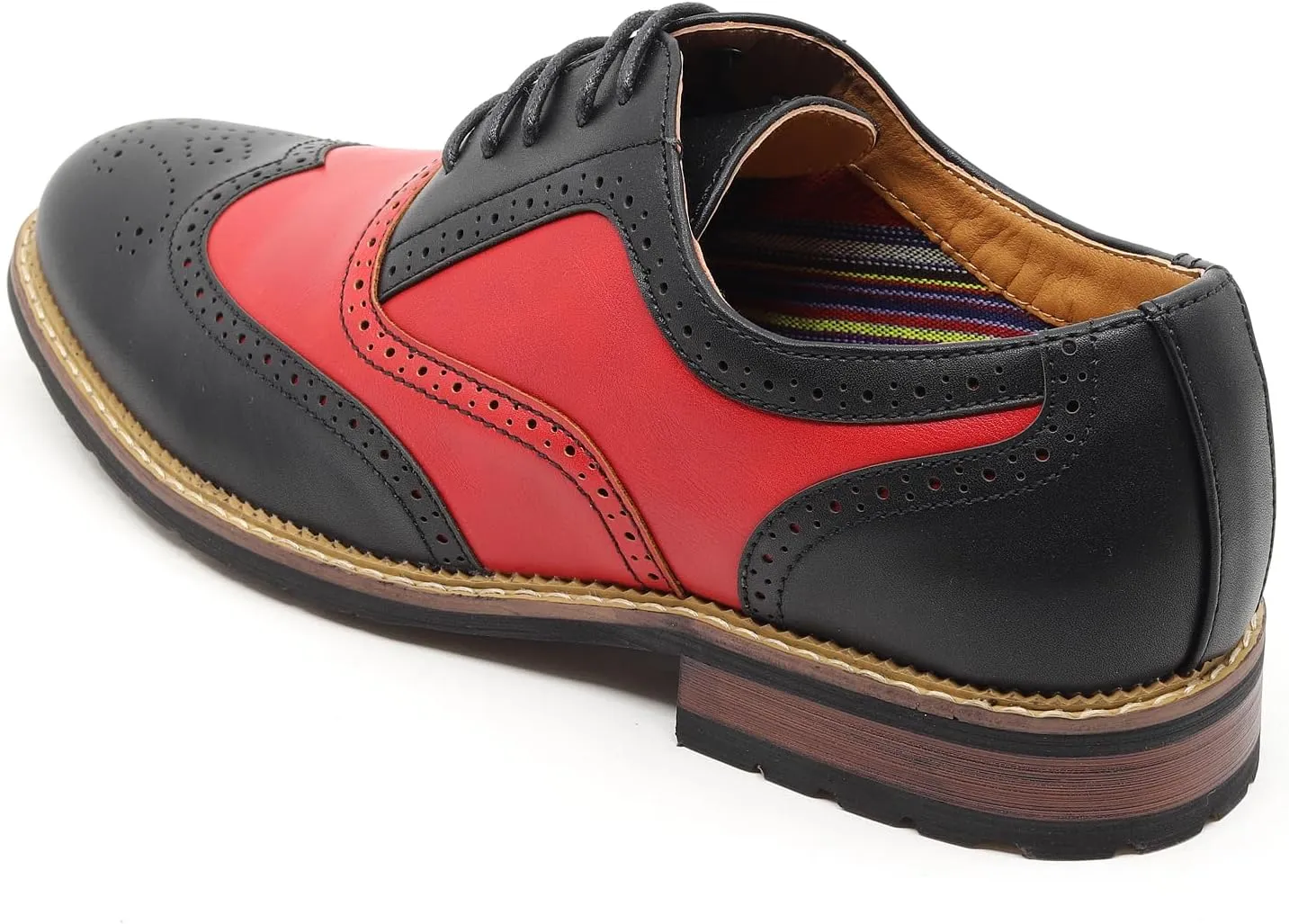 Metrocharm MC315 Men's Wing Tip Lace Up Oxford Shoe
