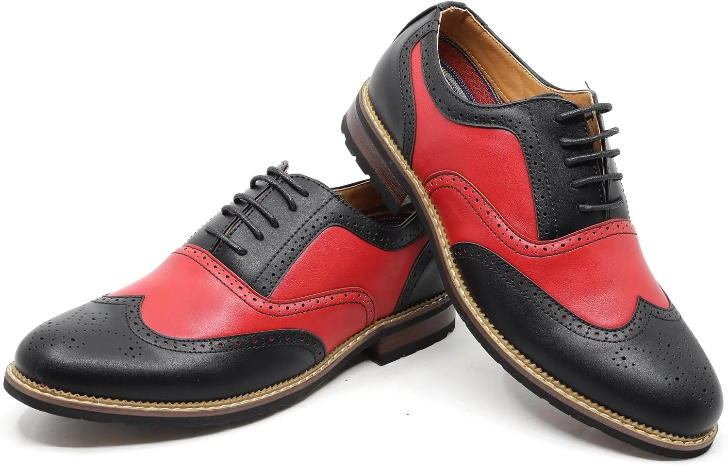 Metrocharm MC315 Men's Wing Tip Lace Up Oxford Shoe