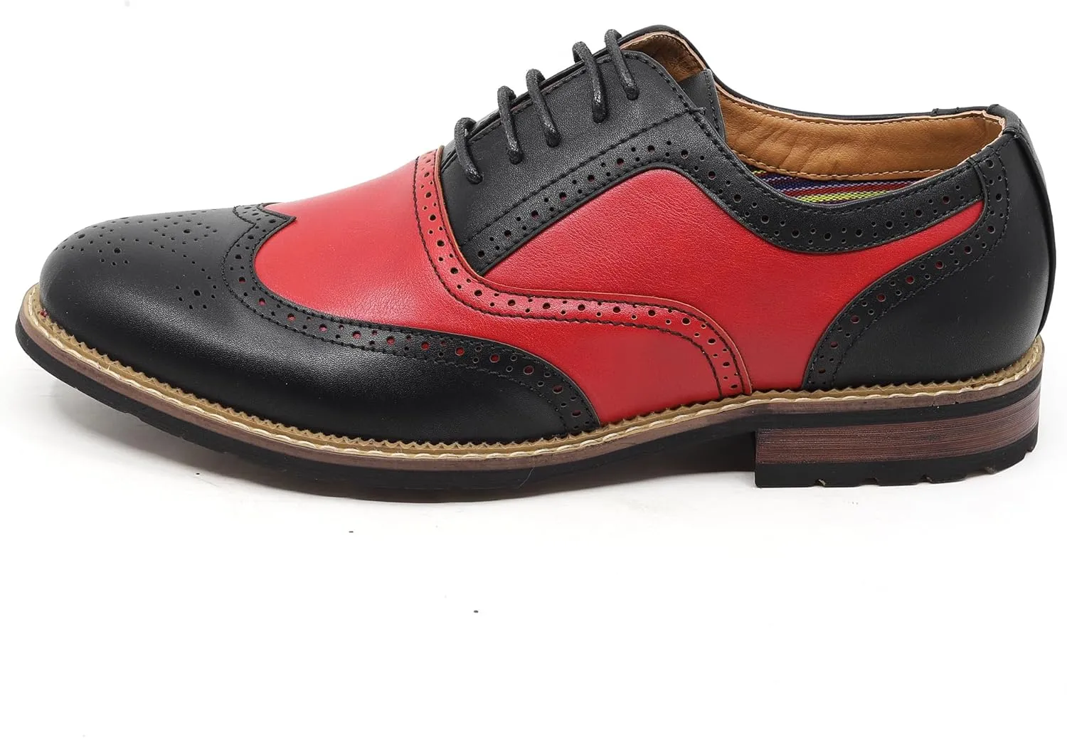 Metrocharm MC315 Men's Wing Tip Lace Up Oxford Shoe