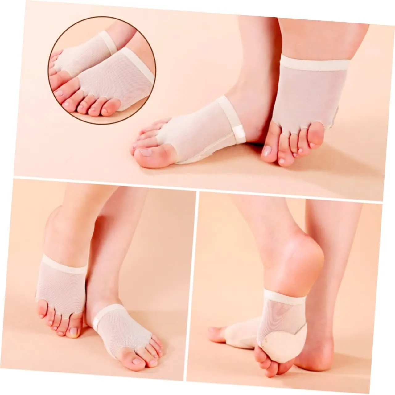 Milisten 1 Pair Lyrical Shoes Foot Thong Dance Forefoot Cushion Ballet Dance Toe Pad Ballet Foot Dance Toe Thong