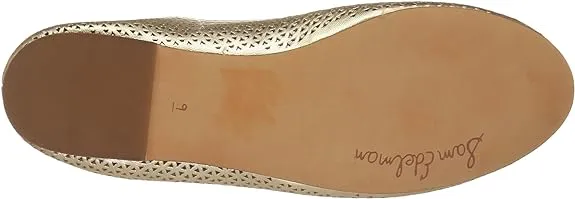 Molten Bow Gold Edelman Reliable delivery Felicia Flats Rounded Hassle-free delivery Detailed Toe Slip Ballet On Sam