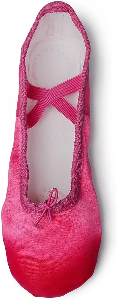 MSMAX Girls Ballet Shoes Toddler Costume Dancing Flats for Kids (Toddler/Little Kid/Big Kid)