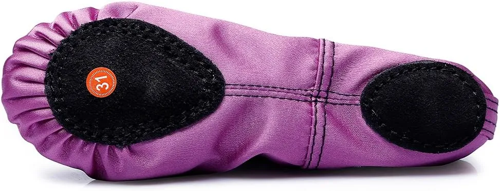 MSMAX Girls Ballet Shoes Toddler Costume Dancing Flats for Kids (Toddler/Little Kid/Big Kid)