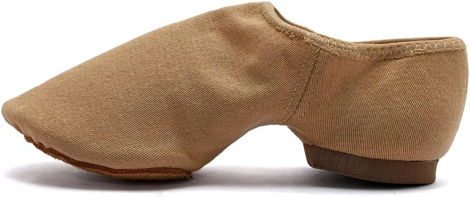 MSMAX Jazz Shoes for Women Stretchy Canvas Kids Training Cheering Dance Sneakers