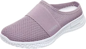 Mules for Women 2025 Backless Walking Sneakers Running Shoes for Women Slip On Dress Casual Shoes Slip On Sneakers Brown Tennis Shoe Trainers Shoe