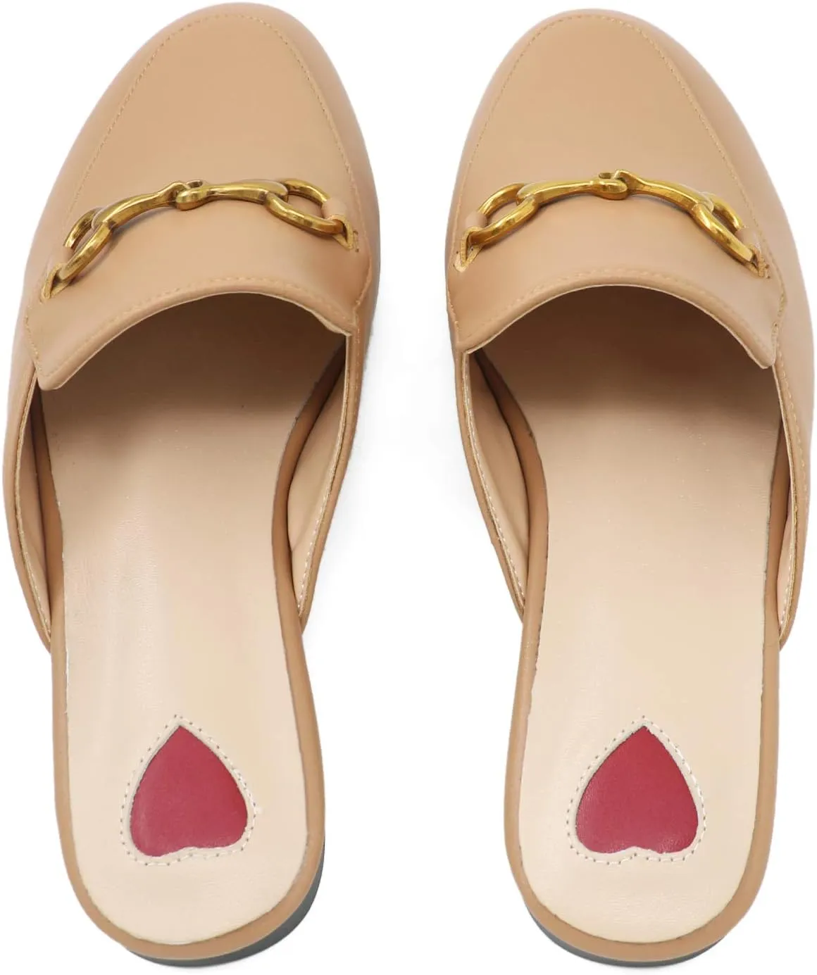 Mules for Women, Round Toe Backless Slip On Mule Flats Loafers Backless Faux Fur Slides Mules Shoes
