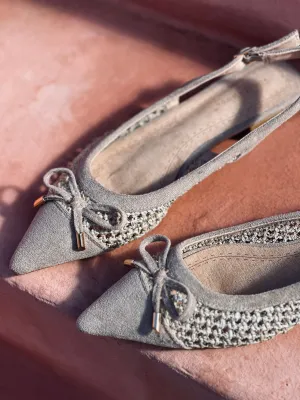 Mules taupe noeud /5200