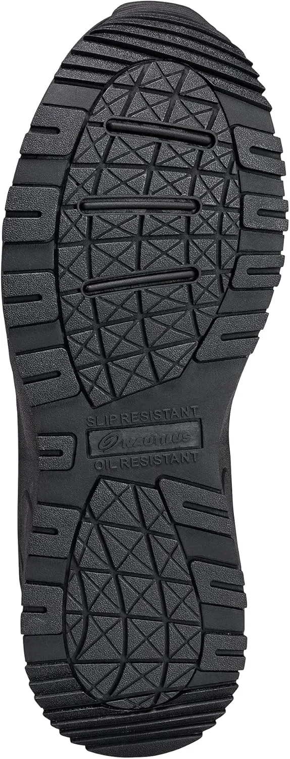 Nautilus Safety Footwear Men's 5020 Skidbuster Athletic Slip-Resistant Work Shoe, Black