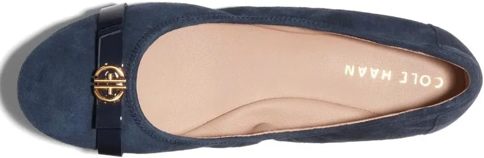 Navy Ballet Slip Client-focused service Blazer Rounded Toe Haan Flats Suede Friendly support Cole Classic Tova On