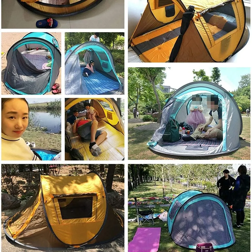 NIEH Tents Dome Frame Pop-Up Foldable Camping, to Build Picnic, Outdoor Spring Outing, Park Portable, Automatic 1 Second Speed Opening